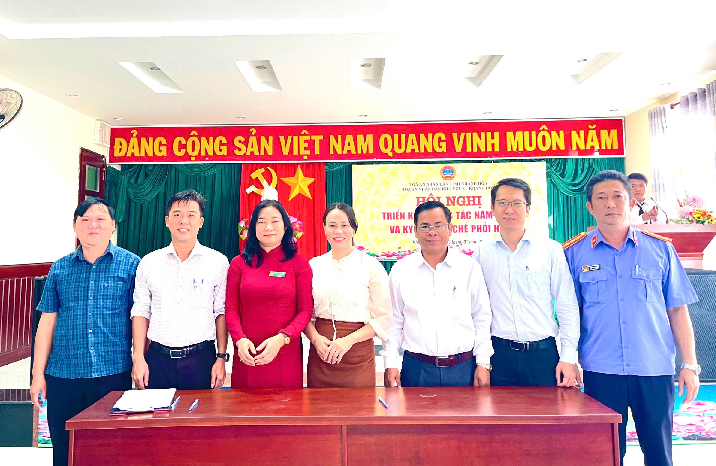 Lễ ký kết Quy chế phối hợp về việc thực hiện một số hoạt động tố tụng giữa Viện kiểm sát nhân dân – Tòa án nhân dân khu vực 8 và 07 xã trên địa bàn