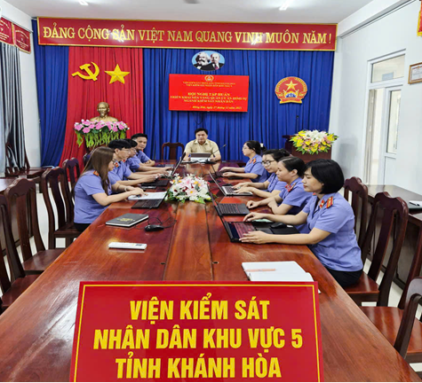 Viện kiểm sát nhân dân khu vực 5 – Khánh Hòa triển khai tập huấn nền tảng “Quản lý án hình sự”