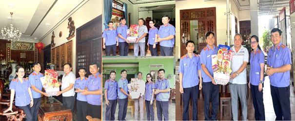 Viện kiểm sát nhân dân khu vực 7 - Khánh Hòa tổ chức thăm, chúc Tết cán bộ hưu trí của ngành nhân dịp tết Nguyên đán Bính Ngọ năm 2026