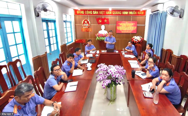 Chi bộ Viện kiểm sát nhân dân khu vực 7 - Khánh Hòa tổ chức Hội nghị sinh hoạt chuyên đề quý II năm 2026