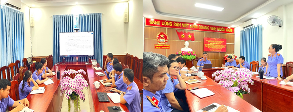 Chi bộ Viện kiểm sát nhân dân khu vực 7 - Khánh Hòa tổ chức Hội nghị sinh hoạt chuyên đề quý II năm 2026