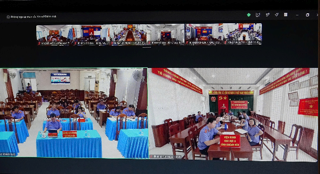 Phòng 7 - Viện kiểm sát nhân dân tỉnh Khánh Hòa tổ chức Hội nghị trực tuyến chuyên đề về phương pháp nhận diện bản án hình sự có vi phạm pháp luật để thực hiện quyền kháng nghị, kiến nghị