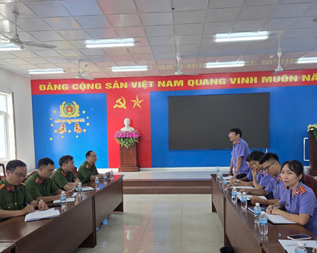 VKSND khu vực 1 – Khánh Hòa công bố Quyết định trực tiếp kiểm sát việc tiếp nhận, thụ lý và giải quyết nguồn tin về tội phạm