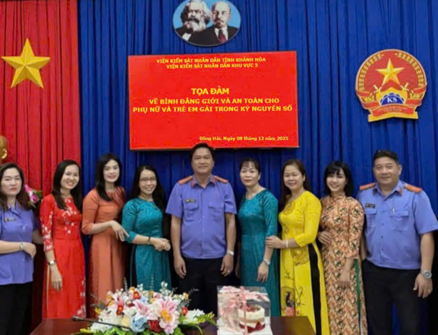 Viện kiểm sát nhân dân khu vực 5 - Khánh Hòa tổ chức tọa đàm về bình đẳng giới năm 2025