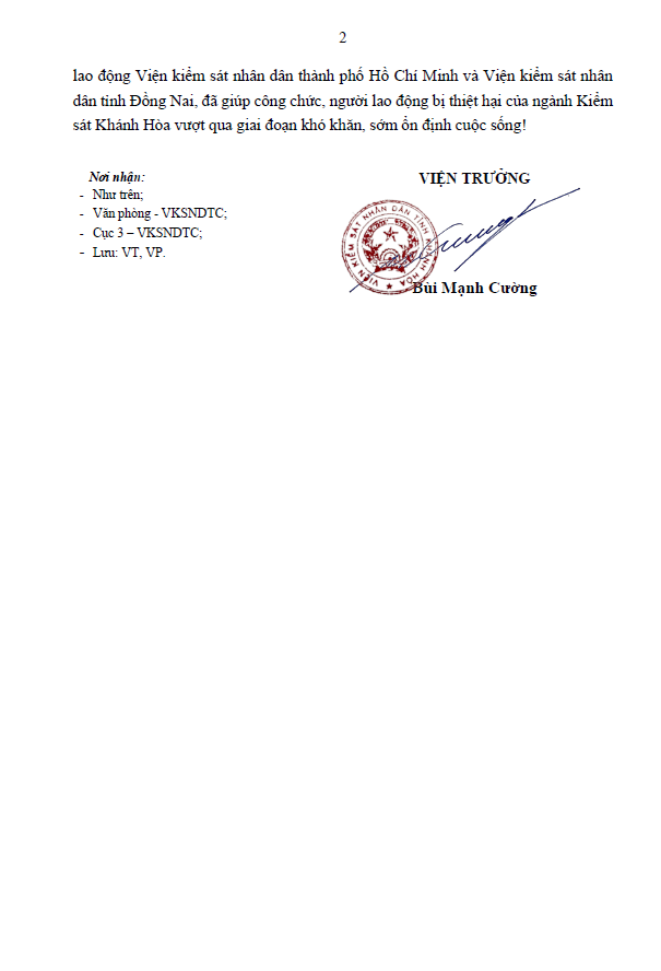 Ngành Kiểm sát Khánh Hòa chung tay khắc phục hậu quả sau đợt mưa lũ kéo dài 