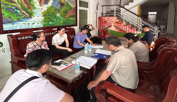 Viện kiểm sát nhân dân khu vực 1 - Khánh Hòa kiểm sát cưỡng chế kê biên tài sản thế chấp đảm bảo thu hồi nợ Ngân hàng