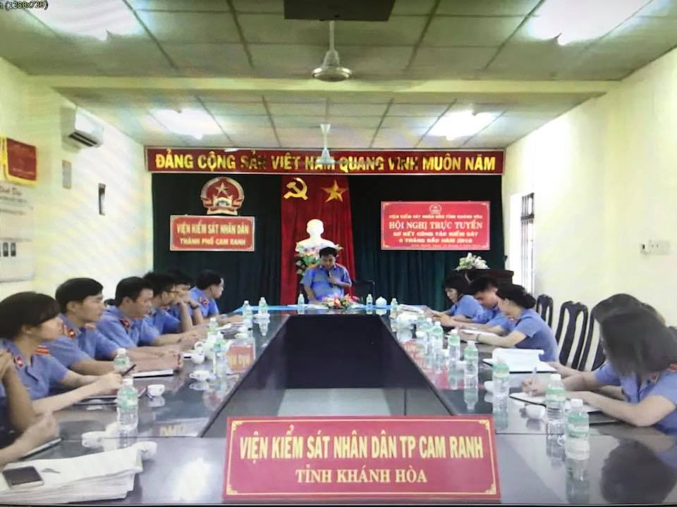 Viện kiểm sát nhân dân tỉnh Khánh Hòa tổ chức Hội nghị trực tuyến sơ kết công tác kiểm sát 6 tháng đầu năm 2018