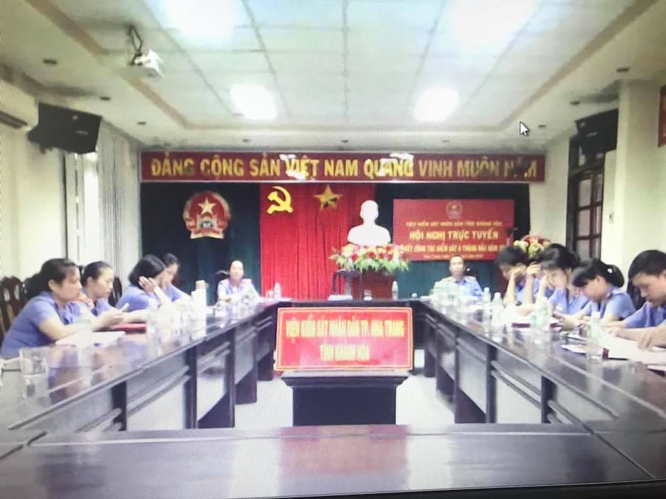 Viện kiểm sát nhân dân tỉnh Khánh Hòa tổ chức Hội nghị trực tuyến sơ kết công tác kiểm sát 6 tháng đầu năm 2018