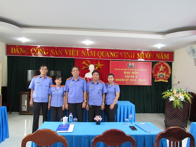 Chi bộ 8 Đảng bộ Viện kiểm sát nhân dân tỉnh Khánh Hòa tổ chức Đại hội Chi bộ nhiệm kì 2022 – 2025