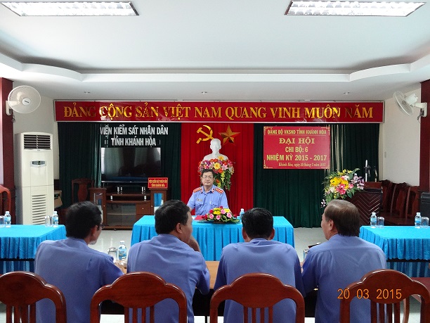 VKSND tỉnh Khánh Hòa: Các chi bộ tiến hành Đại hội nhiệm kỳ 2015-2017
