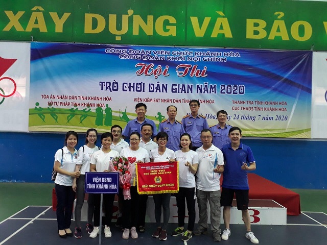 Công đoàn cơ sở VKSND tỉnh Khánh Hòa tổ chức Hội thi Công đoàn Khối Nội chính năm 2020