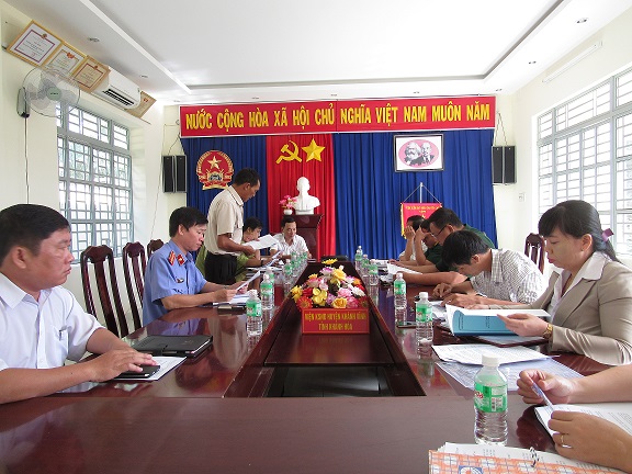 Viện kiểm sát nhân dân huyện Khánh Vĩnh  dẫn đầu phong trào thi đua Khối nội chính trong 6 tháng đầu năm 2017