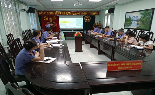 Viện kiểm sát nhân dân thành phố Nha Trang triển khai công tác báo cáo án hình sự bằng sơ đồ tư duy