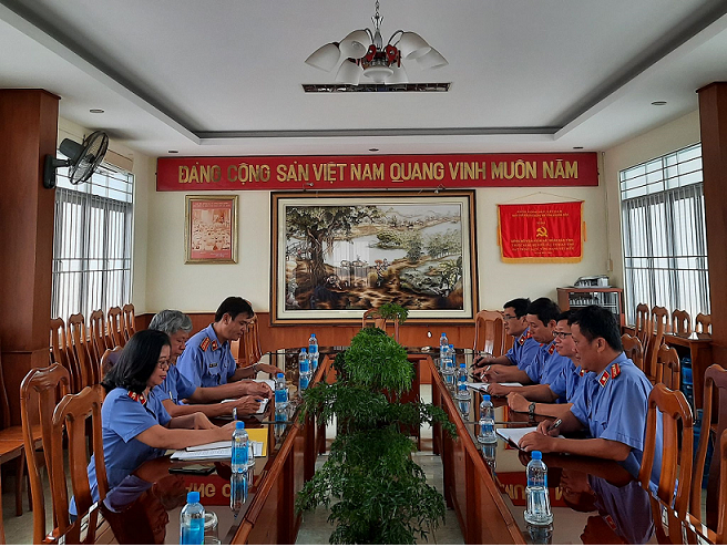 ỦY BAN KIỂM TRA ĐẢNG ỦY VKSND TỈNH KHÁNH HÒA  THỰC HIỆN NHIỆM VỤ KIỂM TRA, GIÁM SÁT NĂM 2020