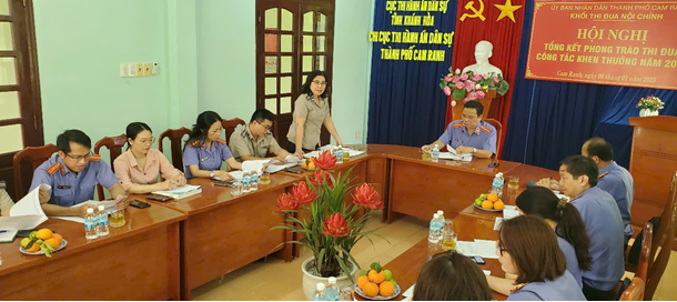 Trực tiếp kiểm sát hoạt động thi hành án dân sự tại Chi cục Thi hành án dân sự thành phố Cam Ranh năm 2025