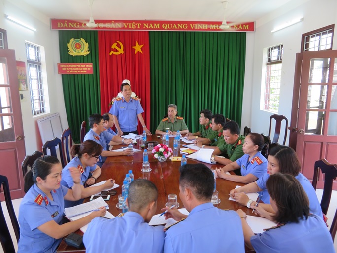 Viện KSND tỉnh Khánh Hòa trực tiếp kiểm sát việc tuân theo pháp luật trong công tác tạm giữ, tạm giam và thi hành án hình sự tại Nhà tạm giữ và   Cơ quan THAHS Công an TP. Nha Trang