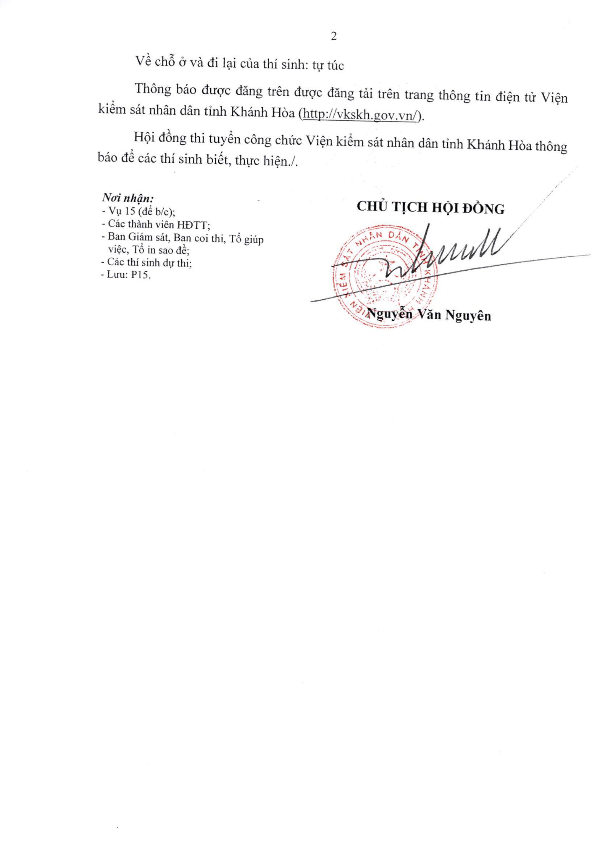 Thông báo về việc thi tuyển công chức nghiệp vụ kiểm sát đợt 2 năm 2023 (vòng 2)
