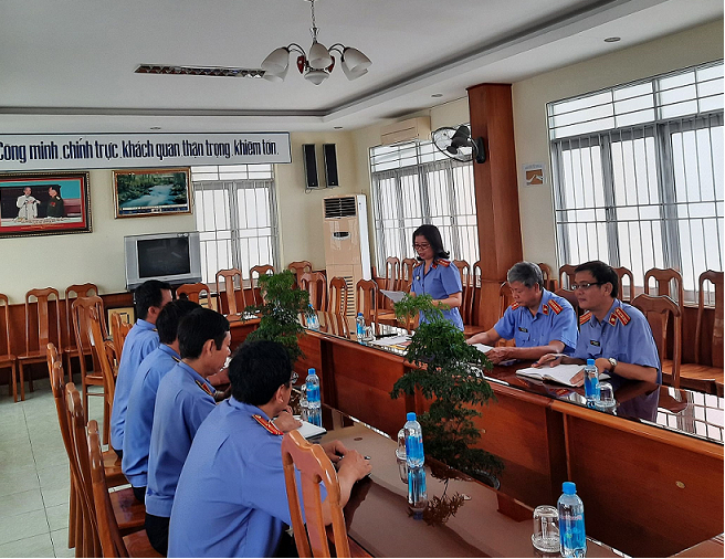ỦY BAN KIỂM TRA ĐẢNG ỦY VKSND TỈNH KHÁNH HÒA  THỰC HIỆN NHIỆM VỤ KIỂM TRA, GIÁM SÁT NĂM 2020