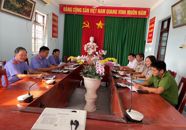 Chi cục Thi hành án dân sự - Công an - Tòa án nhân dân - Viện kiểm sát nhân dân huyện Vạn Ninh tổ chức sơ kết Quy chế liên ngành trong công tác Thi hành án dân sự