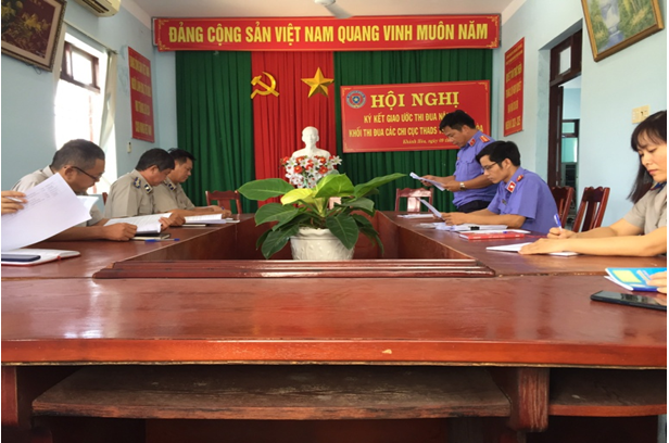 Viện kiểm sát nhân dân huyện Vạn Ninh công bố dự thảo kết luận kiểm sát trực tiếp tại Chi cục thi hành án dân sự huyện Vạn Ninh