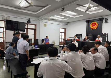 Phiên tòa xét xử vụ án hình sự vụ thợ điện tử vong...