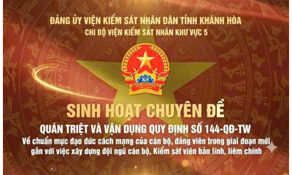 CHI BỘ VIỆN KIỂM SÁT NHÂN DÂN KHU VỰC 5 TỔ CHỨC...