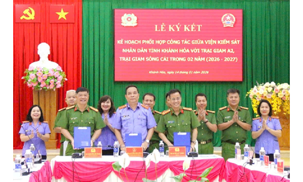 Viện kiểm sát nhân dân tỉnh Khánh Hòa ký kết Kế...