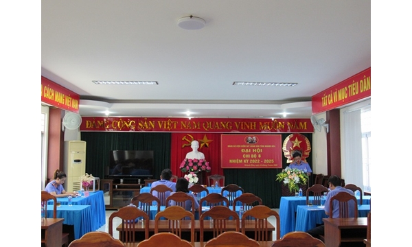 CHI BỘ 8 ĐẢNG BỘ VIỆN KIỂM SÁT NHÂN DÂN TỈNH KHÁNH HÒA TỔ CHỨC ĐẠI HỘI CHI BỘ NHIỆM KÌ 2022 – 2025