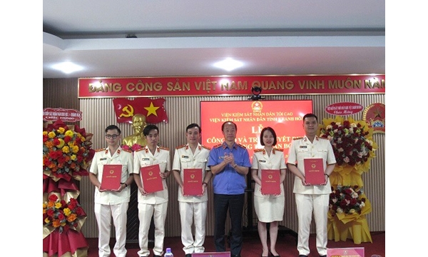 Lễ công bố, trao Quyết định về công tác cán bộ