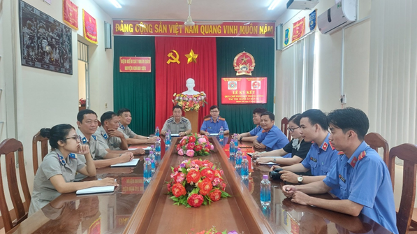 Ký kết Quy chế phối hợp liên ngành trong công tác thi...