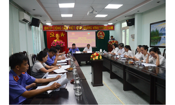 VKSND TP NHA TRANG TỔ CHỨC HỘI NGHỊ SƠ KẾT 04 NĂM THỰC HIỆN QUY CHẾ PHỐI HỢP SỐ 01/2019/QCPH NGÀY 12/6/2019 GIỮA VIỆN KIỂM SÁT VÀ TÒA ÁN NHÂN DÂN THÀNH PHỐ NHA TRANG TRONG HOẠT ĐỘNG TRUY TỐ VÀ XÉT XỬ CÁC VỤ ÁN HÌNH SỰ